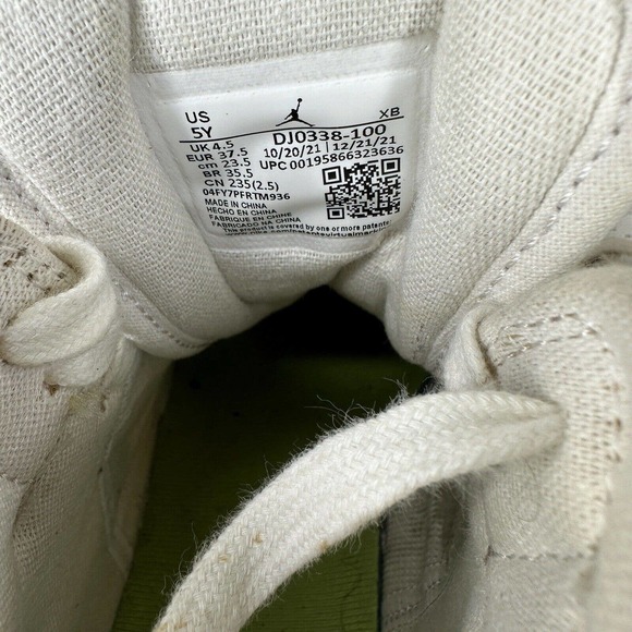 Nike Air Jordan 1 Mid SE GS Pastel Grind Shoes Size 5Y Sneaker DJ0338 100 - Picture 10 of 10